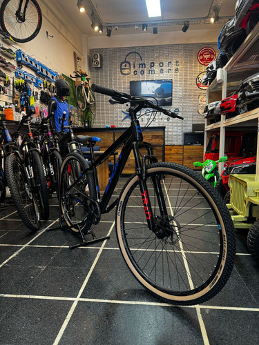 Bicicleta Mtb Rodado 29 Zion Frisk Na Aluminio Color Negrro/azul Tamaño Del Cuadro 20