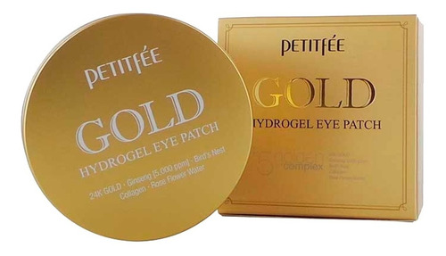 Imagen 3 de 8 de Parches Para Ojeras Coreanos Petitfée Gold Hydrogel Snail