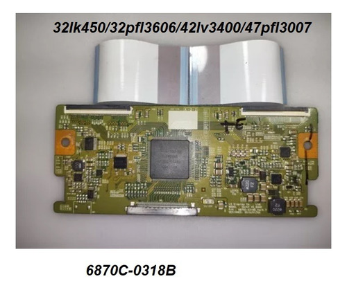 Placa T-com + Flats 6870c-0318b Funcionando 32lk450 (Usado)