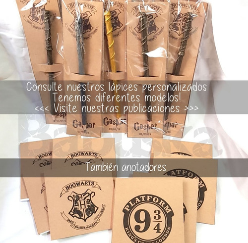 Set Lápices Varitas Harry Potter Únicos! + Estuche Único