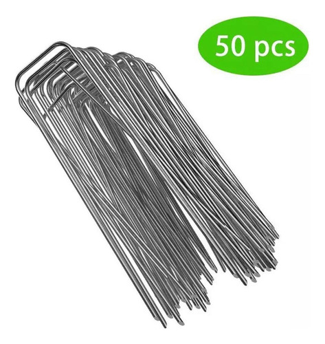 50 Grapas De Acero Para Jardín, Grapas Para 2,5x4x200mm