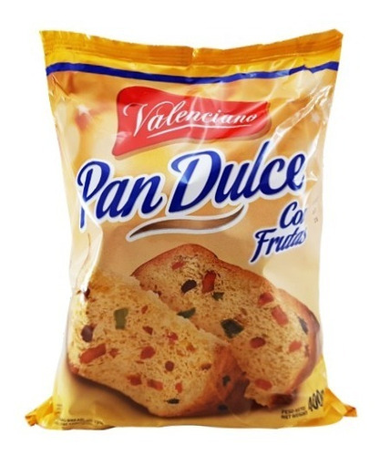 Pan Dulce Valenciano C/frutas 400g (pack X2u) La Golosineria