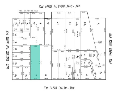 Imagen 5 de 6 de Terreno En Venta De 494m2 Callao 3800