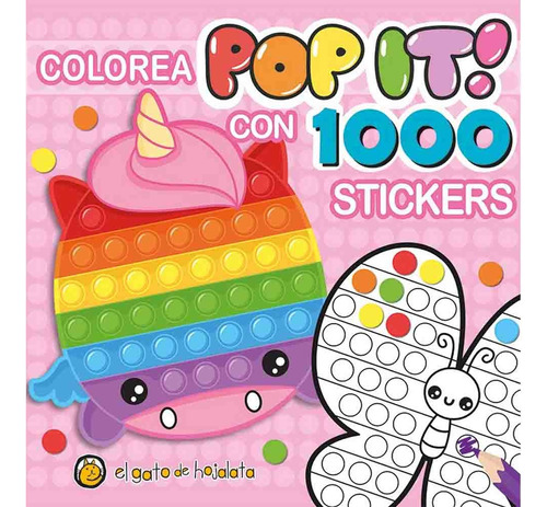 Unicornio (pop It) Colorea Con 1000 Stickers