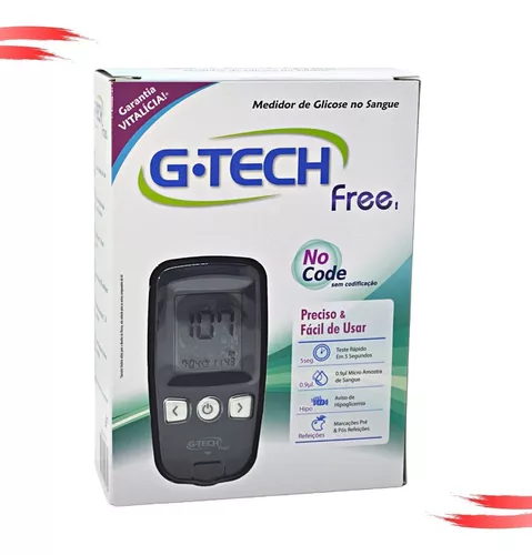 Aparelho Medidor de Glicose Gtech Free