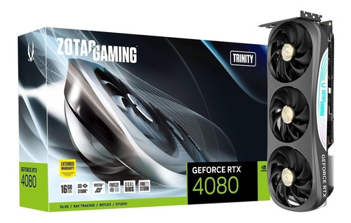Placa de vídeo Nvidia Zotac  Gaming GeForce RTX 40 Series RTX 4080 ZT-D40810D-10P Trinity Edition 16GB