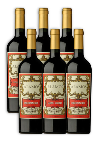 Vino Alamos Cabernet Sauvignon 750 Ml. Caja 6 Botellas