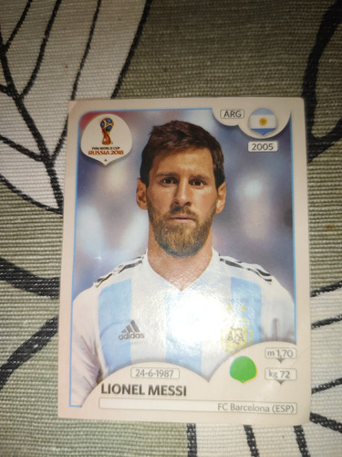 Lamina De Lionel Messi Rusia 2018 Fifa World Cup #288