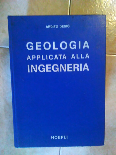 Libro De Geología Aplicada Ingeniería Ardito Desio Hoepli