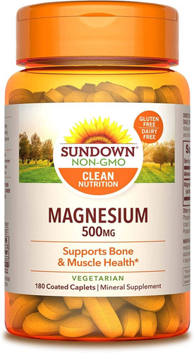 Comprimido De Magnesio Sundown 500mg 180ct