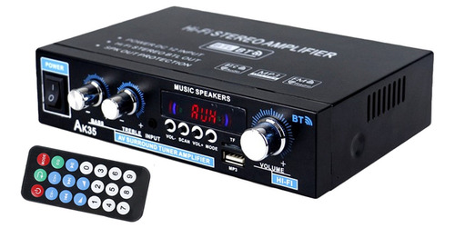 Amplificador De Potência De Áudio Ak35 Portátil 90w X2