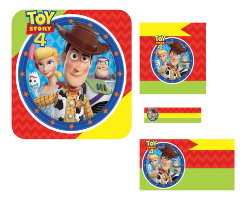 Etiqueta Escolar Toy Story 4 Imprimible 