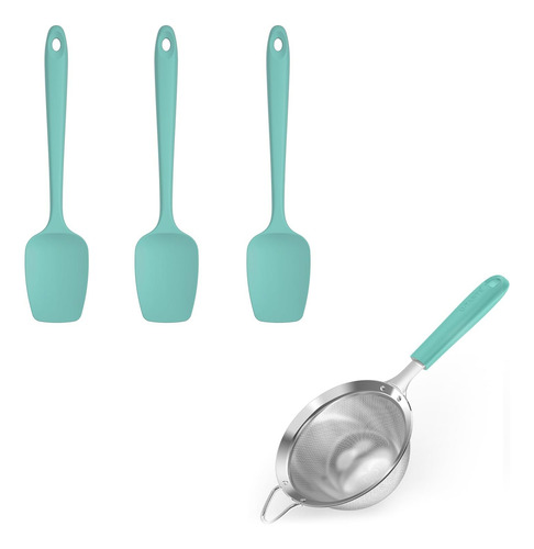 Juego De 3 Espátulas De Cuchara De Silicona Resistentes Al C
