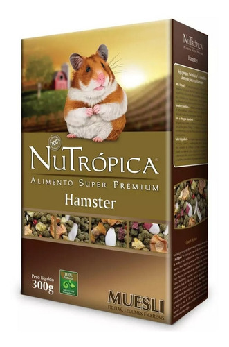 Ração Para Hamster Muesli Adulto 300g Nutrópica