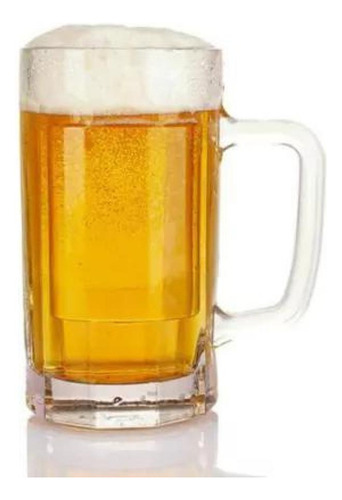 Conjunto 2 Canecas De Chopp Cerveja De Vidro 400ml