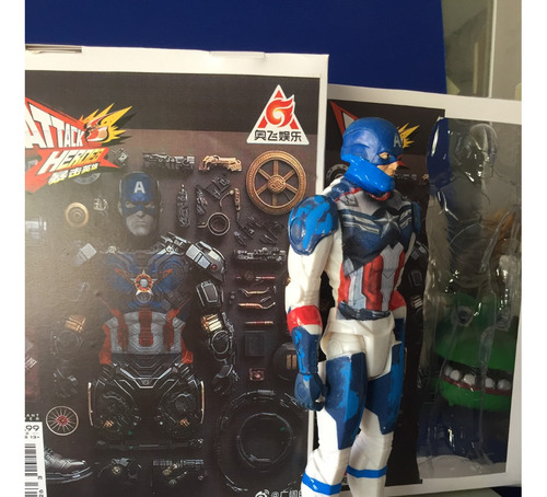 Avenger Hasbro Ironman Fusion Capitan America 32cm