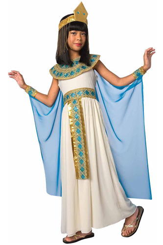 Disfraz Talla Small(4-6)para Niña Cleopatra Halloween