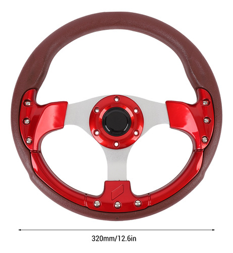 Volante Race Style De 13 Pulgadas, Universal, A Prueba De Go