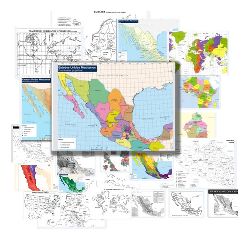 Mapas De México Y El Mundo Para Imprimir