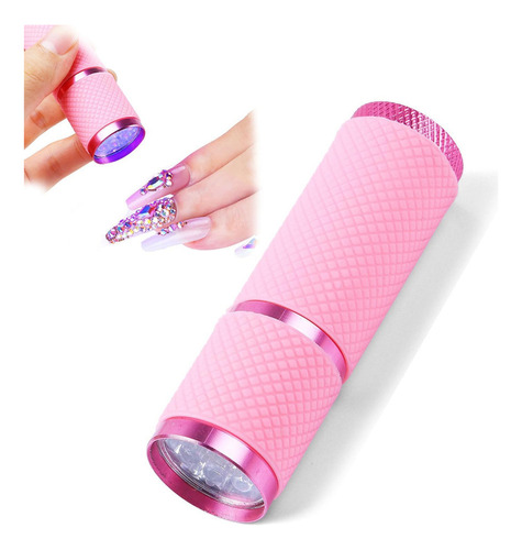 Pegatinas Uñas Gel + Mini Linterna Fototerapia Uñas
