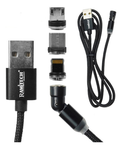 Cable De Datos Usb Imantado V8-typec-i Ram-310-iman