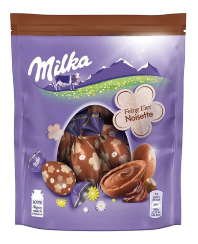 Bolsa Huevitos De Chocolate Pascua Milka Avellana 90g