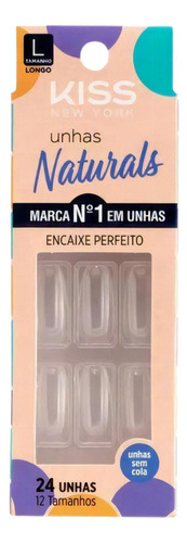 Unhas Postiças Naturals Kiss New York Transparente