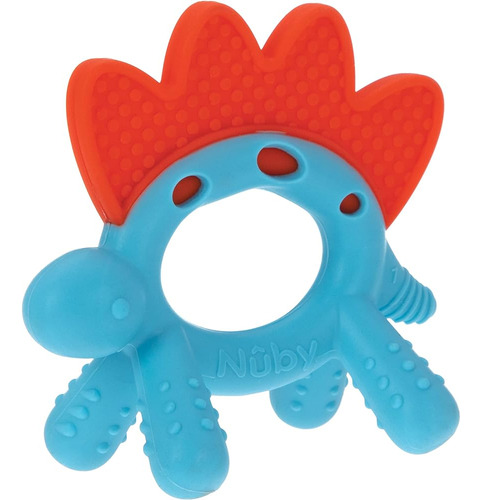 Nuby Geo Zoos Masaging Teether - Baby Teething Toy - Soft Bp
