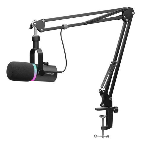 Feelworld Kit De Micrófono Dinámico Multiusos Xlr Usb Gam...