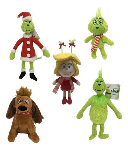 Figura De Peluche De Dibujos Animados De Anime Grinch Green