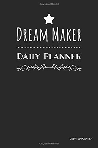 Dream Maker Daily Planner Undated Planner Classic Black, Vis