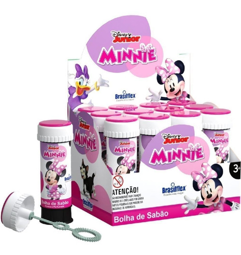 Bolha De Sabao Minnie C/jogo 12 Unidades