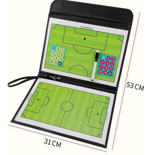 Tablero Táctico Plegable De Futbol Magnético Entrenadores
