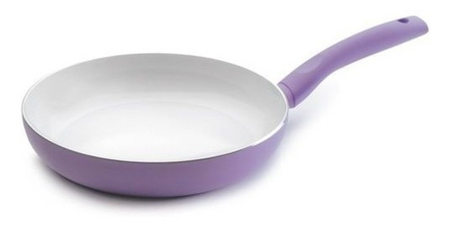 Set 3 Sartenes Ceramica Antiadherente 22 24 26cm Sin Tapa Color Violeta