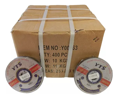 Disco De Corte Para Metal - 4 1/2 Pulgada - Embalaje 400 Pcs