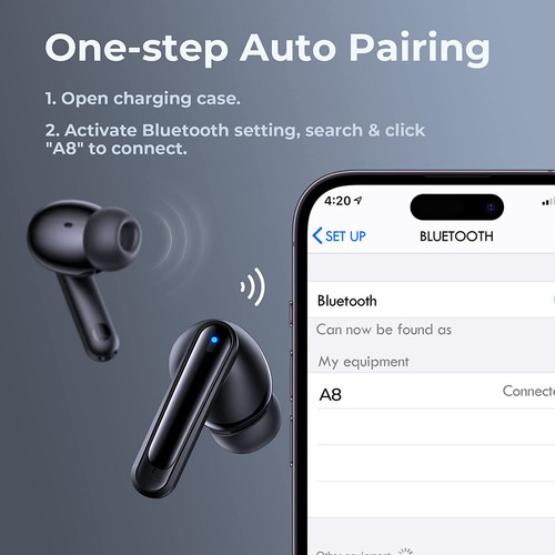Auriculares Fojep Inalámbricos Bluetooth 5.3 Impermeable