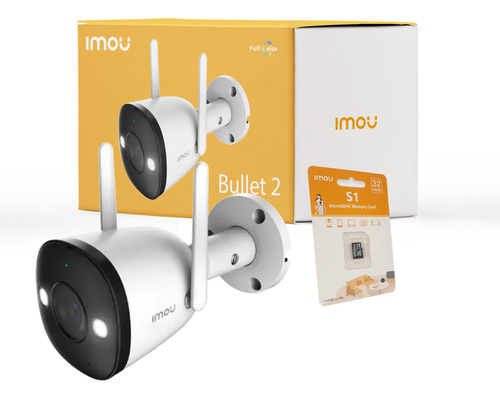 Cámara De Seguridad Wifi Imou Ip Exterior 4mp +32gb