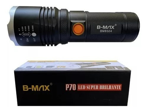 Lanterna Tática Militar Zoom Led Potente Recarregável P70 