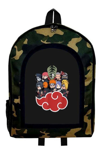 Mochila Camuflada Naruto Adulto / Escolar / Unisex A32