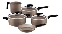 Comprar Jogo De Panelas Tramontina Milazzo 5 Peças - Amêndoa