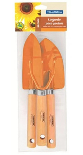 Imagem 3 de 6 de Kit Para Jardinagem Tramontina 78102801 Com 3 Peças