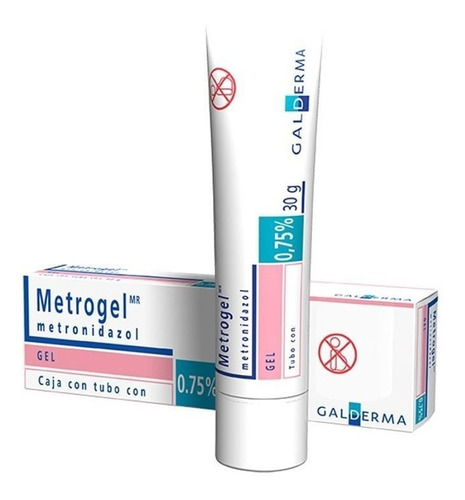 Metrogel Gel 0.75% 30gr Metronidazol Galderma Tipo de piel ROSACEA