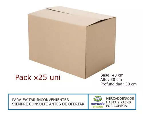 CAJA CARTÓN EMBALAJE 40x30x30 - PAPELERA RIVADAVIA