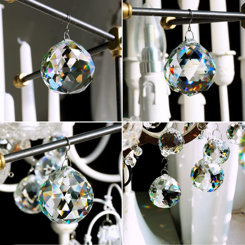 18pcs Cristal Bola Prisma Suncatcher, Colgando Cristales...