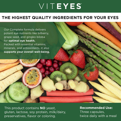 Viteyes Multivitamínico Salud Ocular Y Cuerpo 180 Cápsulas