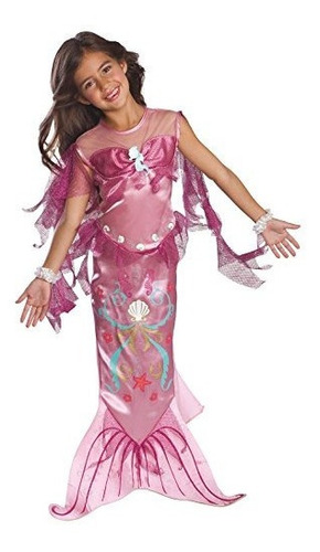 Traje De Sirena Rosa Infantil Pequeño