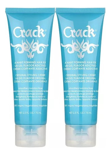 Crack Hair Fix - Crema Para Peinar  Multitarea, 57ml 2 Pzas