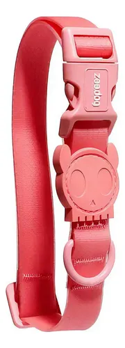 Coleira plana Zee.Dog NeoPro Bubblegum tamanho P rosa-chiclete para cães