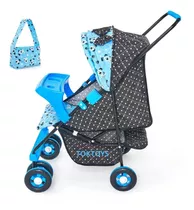 Carrinho De Boneca Bebe Reborn Luxo Milan Grande + Brinde