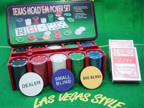 Fichero Poker Texas Holdem 200 Fichas Cartas Paño Black Jack